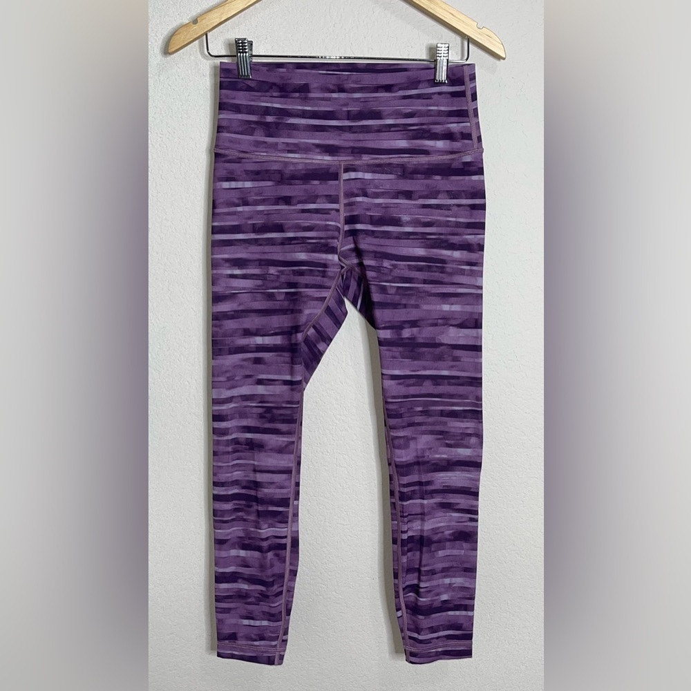 Lululemon Wunder Under Hi-Rise 7/8 Leggings Size 8 Shadowed Smoked Mullberry - Picture 5 of 8